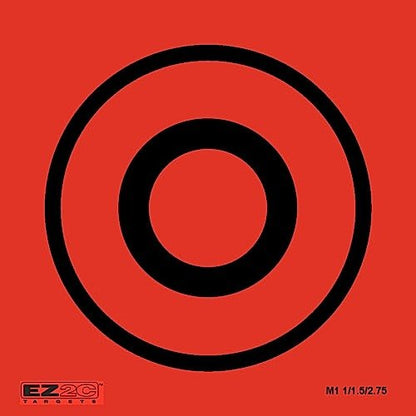 100 EZ2C Mini Shooting Targets, Bright Fluorescent Self-Adhesive 3.5" x 3.5" USA MADE (Pack of 100)