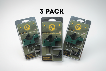 3 pack Partisan Forced-Reset Drop-In Cassette Trigger FRT – AR-15 Platform (USA-Made)
