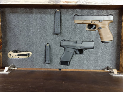 MINI "THIS HOUSE IS PROTECTED" GUN CONCEALMENT WALL ART