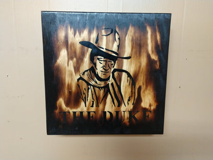 "THE DUKE" MINI GUN CONCEALMENT WALL ART BOX