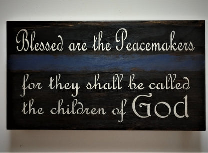 Mini “Blessed are the Peacemakers” Concealment Wall Art