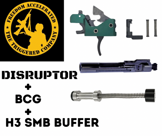 Partisan Disruptor FRT + MPI BCG + Armaspec SMB H3 — Complete AR-15 FRT Kit for Suppressed & Short-Gas Builds