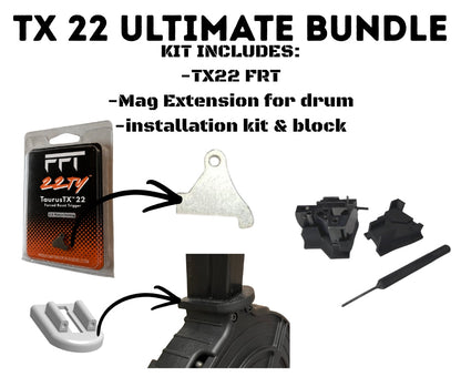 TX22 Complete FRT Bundle — 22TY + Install Block + Drum Kit