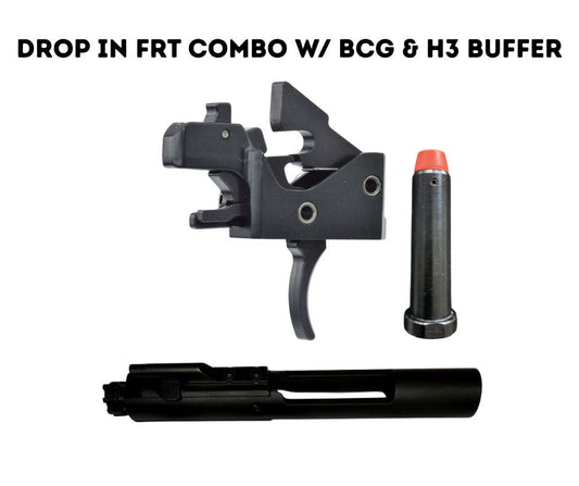 Partisan Disruptor FRT (Black) + M16 BCG + H3 Buffer Bundle — AR-15 (USA Made)
