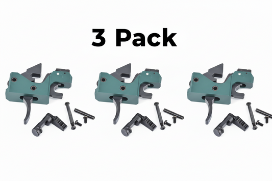 3 pack Partisan Forced-Reset Drop-In Cassette Trigger FRT – AR-15 Platform (USA-Made)