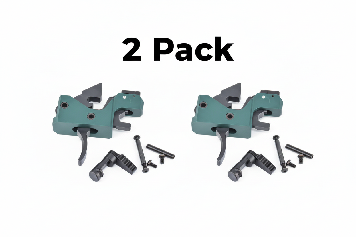 2 pack Partisan Forced-Reset Drop-In Cassette Trigger FRT – AR-15 Platform (USA-Made)