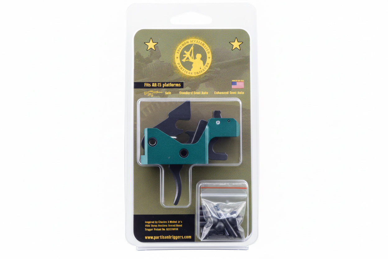 2 pack Partisan Forced-Reset Drop-In Cassette Trigger FRT – AR-15 Platform (USA-Made)